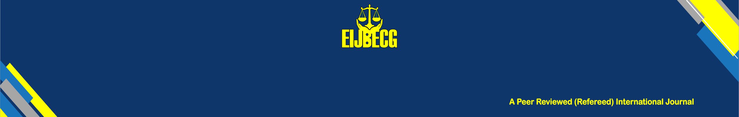 EBSU INTERNATIONAL JOURNAL OF BUSINESS ETHICS AND CORPORATE GOVERNANCE